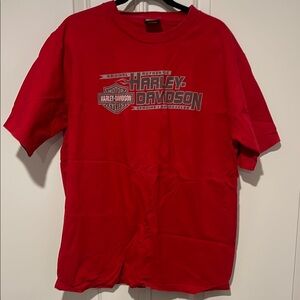 Inaugural Colonial Harley-Davidson Red T-Shirt